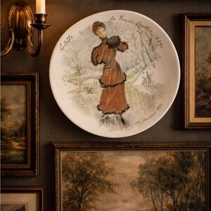 Vintage French parisian decorative plate for sezane lovers